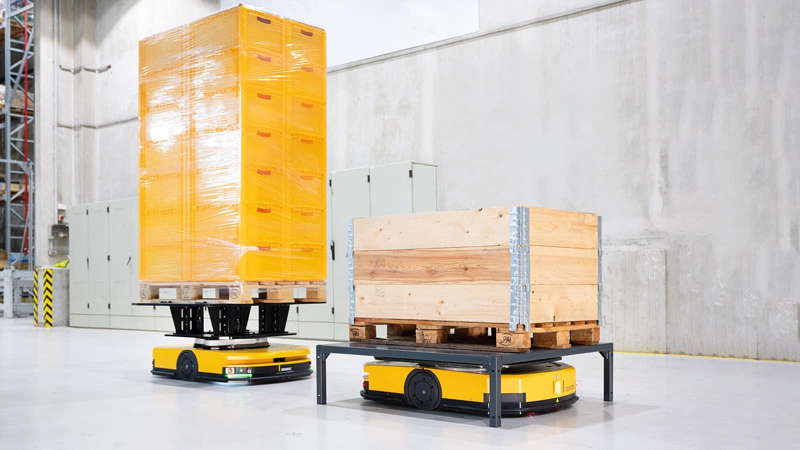 Using AMRs for Just-in-Time Delivery in Automotive Production